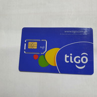 Gsm Card-tigo Ghana-(4)-(892332712-0229337966)-(120229337966)-mint Card+(lokking Out Side)1prepiad Free - Collezioni