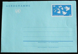 UNO WIEN 1987 Mi-Nr. LF 3 Luftpostfaltbrief Aerogramme Ungebraucht - Storia Postale