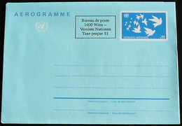 UNO WIEN 1992 Mi-Nr. LF 4 Luftpostfaltbrie Aerogramme Ungebraucht - Storia Postale