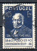 PORTUGAL. N°607 De 1940 Oblitéré. Sir Rowland Hill. - Rowland Hill