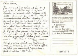 ITALIE ENTIER POSTAL VENISE AVEC REPIQUAGE PUBLICITAIRE ETS REY Et FILS CARCASSONNE AUDE - PUBLICITE JEU ARTHUR MARTIN - Interi Postali