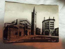 CARTOLINA PARMA- LA CATTEDRALE E IL BATTISTERO - I MIGLIORI SECOLI DELL'ARCHITETTURA- VIAGGIATA 1953 - Brindisi