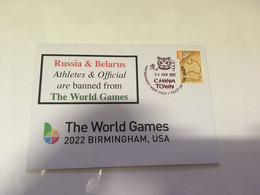 (3 G 9) Following Invasion Of Ukraine By Russia, Russia Is Banned From 2022 World Games In Birmingham USA - Sin Clasificación