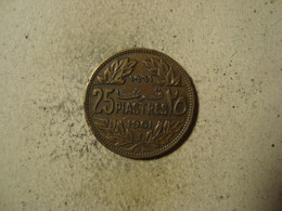 MONNAIE LIBAN 25 PIASTRES 1961 - Libanon