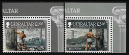 GIBRALTAR - EUROPA 2022 -"HISTORIAS Y MITOS".- SERIE  De 2 V. - CH - SUP - DER - 2022