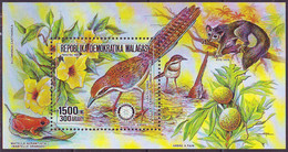MADAGASCAR - BIRDS - ROTARY - AYE AYE - FROGS - **MNH - 1988 - Songbirds & Tree Dwellers