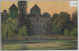 Schloss Gottlieben - Litho - Künstlerkarte Ernst E. Schlatter - Gottlieben