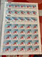 Hong Kong China Winter Olympic 2022 Stamps Whole Sheet - Unused Stamps