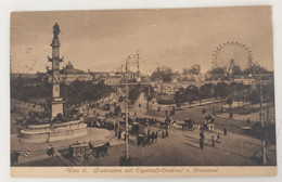 OLD POSTCARD AUSTRIA  ÖSTERREICH  VIENNA WIEN II PRATER MIT TEGETHOFF -DENKMAL  AK 1916 - Prater