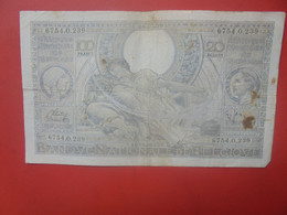 BELGIQUE 100 FRANCS 8-7-39 Circuler (B.18) - 100 Franchi & 100 Franchi-20 Belgas