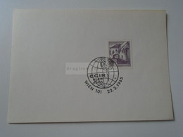 D188594   Österreich - CCIR WIEN 1965   Sonderstempel - 1971-80 Briefe U. Dokumente