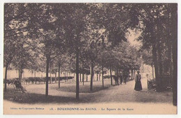 (52) 125, Bourbonne Les Bains,  Imprimerie Moderne 18, Le Square De La Gare - Bourbonne Les Bains