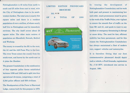 UNITED KINGDOM 1991 NOTTINGHAM CONSTABULARY PATROL CAR MINT IN FOLDER - BT Insieme Da Collezione