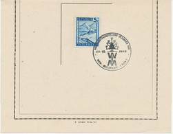 ÖSTERREICH SONDERSTEMPEL 1946 „WEIHNACHTSAUSSTELLUNG DEZEMBER 1946 23.12.1946 WIEN – MESSEPALAST – 1 WIEN 1“ - Natale