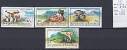 4 Timbres  Neufs ** Lesotho - Mushrooms