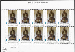 Nederland  2022-2  Orgel Organ  Grote Kerk Nijkerk Vel-sheetlet     Postfris/mnh/neuf - Ungebraucht