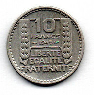 10 Francs  --    1945    RC  --  TTB - - Otros & Sin Clasificación