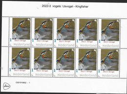 Nederland  2022-3 Vogels: IJsvogel  - Kingfisher  Vel- Sheetlet      Postfris/mnh/neuf - Neufs