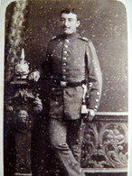 Photo CDV F. B. Maroldt, Metz - Militaire Allemand, Infanterie 8e Rgt, Deutsches Militär, Infanterie, Circa 1890 L179 - Old (before 1900)