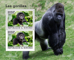 Burundi 2022, Animals, Gorillas III, Block - Gorilles