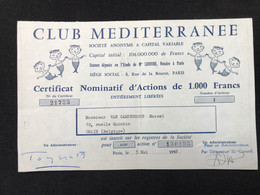 Club Méditerranée - Toerisme