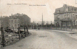 Athus  Route De L'usine Voyagé En 1912 - Aubange
