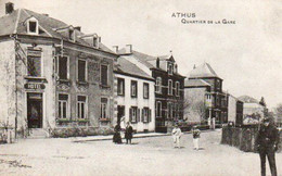 Athus Quartier De La Gare Bien Animée  Voyagé En 193????? - Aubange