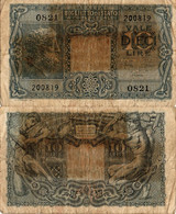 Italy / 10 Lire / 1944 / P-32(c) / FI - Italia – 10 Lire