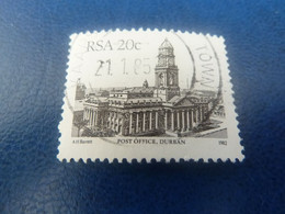 Rsa - Post Office - Durban - Ah Barett - 20c. - Anthracite - Oblitéré - Année 1982 - - Usados