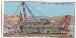 Engineering Wonders 1927 -  20 Gold Dredger, USA  -  Wills Cigarette Card - Original - Wills