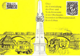 Die Entwicklung Des Post- Und Verkehrswesen In Obercunnersdorf, Kulturbund         Eberhard Gottschald - Philately And Postal History