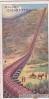 Engineering Wonders 1927 -  Modern Aquaduct  -  Wills Cigarette Card - Original - Wills