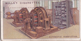 Engineering Wonders 1927 -  Automatic Substation -  Wills Cigarette Card - Original - Wills