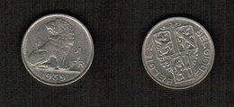BELGIUM   1 FRANC (Belgique/Belgie) 1939 (KM # 119) #6638 - 1 Franc