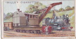 Engineering Wonders 1927 -  42 Wrecking Crane Great Britain -  Wills Cigarette Card - Original - Wills