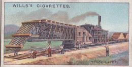 Engineering Wonders 1927 -  48 Track Layer, Canada  -  Wills Cigarette Card - Original - Wills