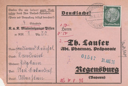 Ostpreussen Deutsches Reich Karte Mit Tagesstempel Neukockendorf 1936 Kr Allenstein Nowe Kawkowo Neu Kockendorf - Covers & Documents