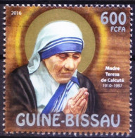 Guinea Bissau 2016 MNH, Mother Teresa Nobel Peace Winner - Madre Teresa
