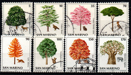 SAN MARINO - 1979 - SALVAGUARDIA DELL'AMBIENTE: FAUNA ED ALBERI - USATI - Used Stamps
