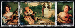 SAN MARINO - 1970 - DIPINTI DI GIAMBATTISTA TIEPOLO - USATI - Usados