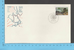 Canada No:1104, PPJ, FDC, 1986 - Cachet: Les DEécouvreurs , Discoverers Exploration Of Canada - Storia Postale