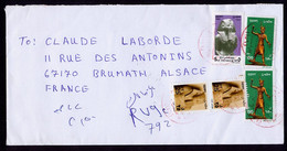 Egypte Lettre Recommandée De 2001 -> France Voir Scans Pharaons Egyptology - Storia Postale