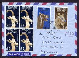 Egypte Lettre Recommandée De 1976 -> Berlin  Voir Scan Egyptologie Toutankhamon - Cartas & Documentos