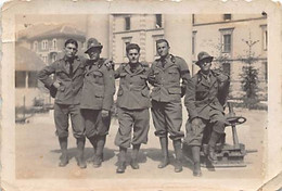 2824"  FOTO- ALPINI-MILITARI ITALIANI  CON BOMBARDA  ANN0 1937  "    MISURE( 6.00X 9.00) - Oorlog, Militair