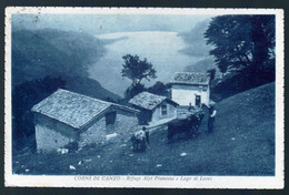 CORNI DI CANZO - LECCO - 1936 - RIFUGI ALPI PIANEZZA E LAGO DI LECCO - ANIMATA - Lecco