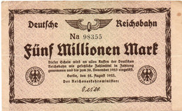 GERMANY- 5 MILLIONEN MARK 1923 - Wor:P-S1013a.2, Kel:340e.2, MüG:002.05b -  UNIFACE - VF/XF - 5 Mio. Mark