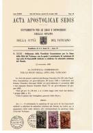 SS266 - VATICANO : Natale , Acta Apostolicae Sedis Del 24/11/1966 - Varietà E Curiosità