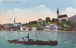 AK - OÖ - Alter Dampfer Am Attersee - 1928 - Attersee-Orte