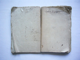 Cahier Manuscrit Fin 18ème Ou 19ème Cours De Géographie Sans Couverture 266 Pages - Manuscripts