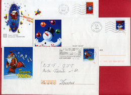 3 Enveloppes PAP - VŒUX DE NOEL ET NOUVEL AN - PAP: Sonstige (1995-...)